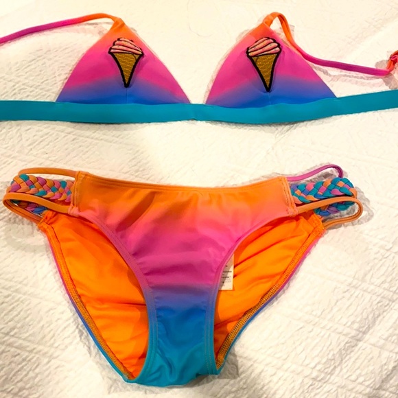 Hollister Other - HOLLISTER SWIMSUIT MULTICOLORED ICE CREAM CONES